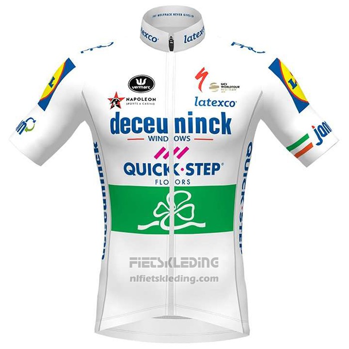 2020 Fietskleding Deceuninck Quick Step Kampioen Ierland Korte Mouwen en Koersbroek